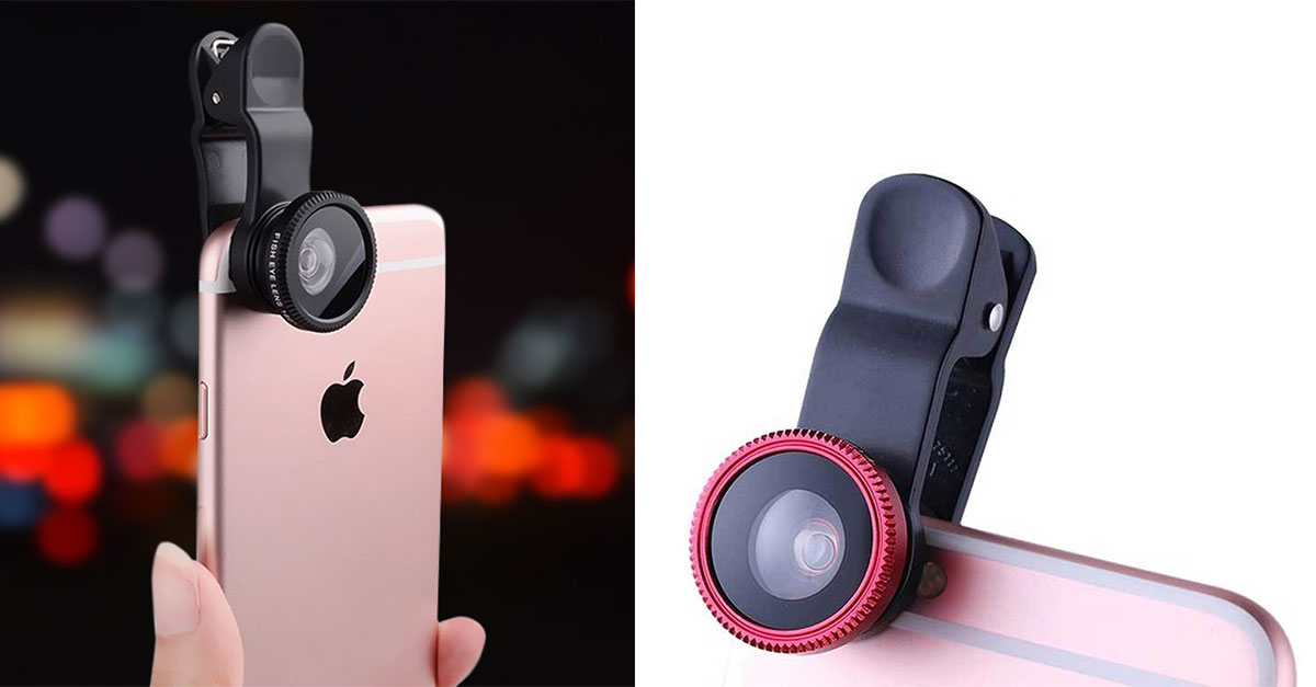 Universal ClipOn 3in1 Camera Lens 5 Colors