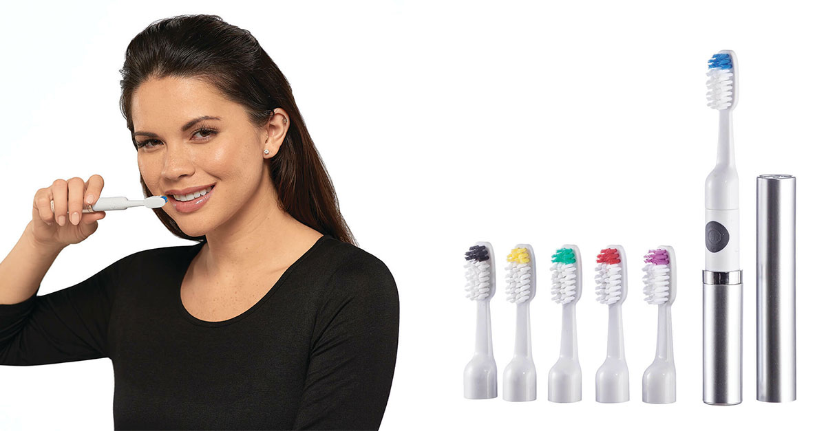 Vivitar Sonic Ultra Toothbrush With 6 Brush Heads