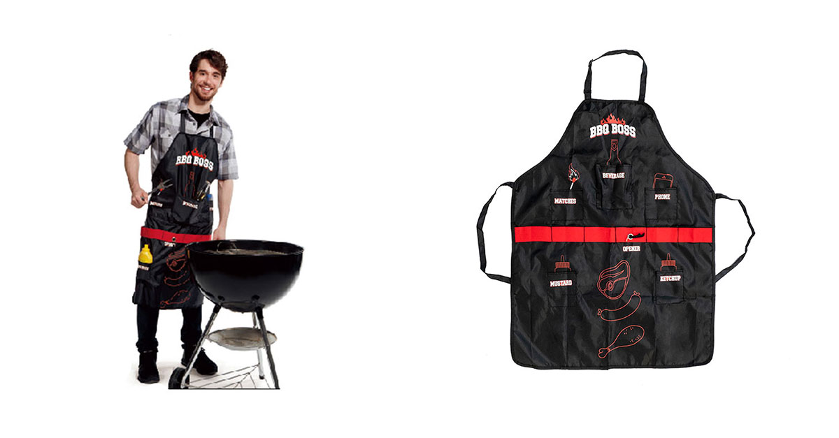 BBQ Boss Apron With Multi Pockets