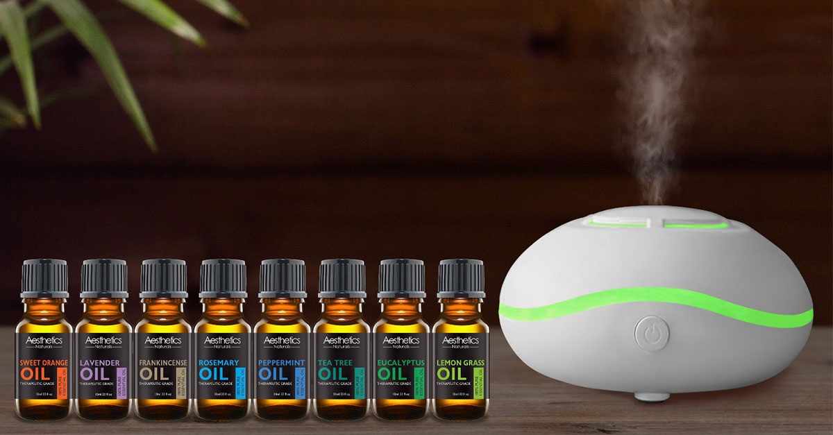 Mini Essential Oil Diffuser with 7 LED Colored Lights