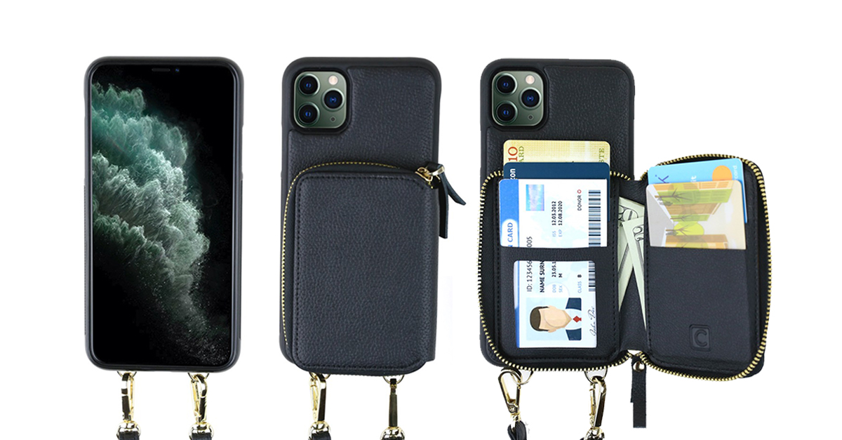 Crossbody Phone Case Wallet with RFID Protection and Adjustable Strap