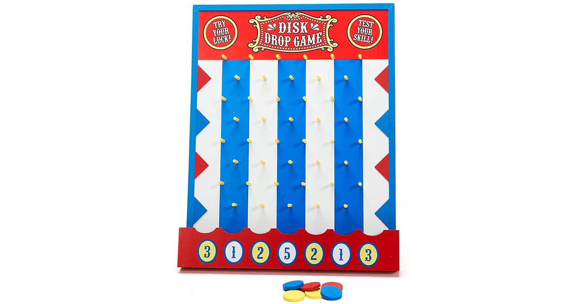 Wooden Disk Drop Game