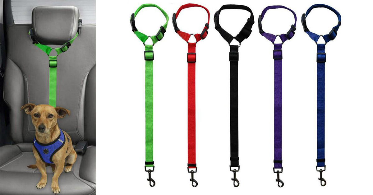 Adjustable Dog Harness Seat Belt 5 Colors