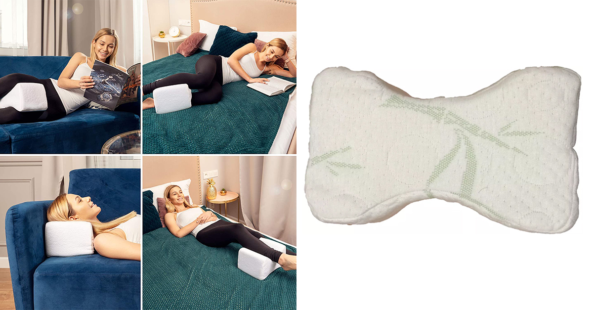 Premium Bamboo Memory Foam Knee Pillow