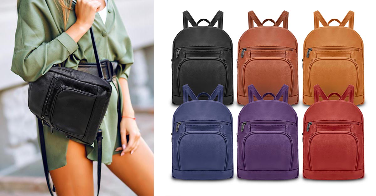 Super Soft Genuine Leather Backpack 6 Colors