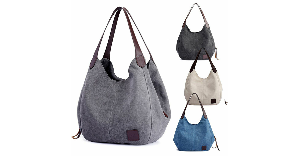 Women Large Canvas Handbag Travel Messenger Tote Purse Hobo Bags
