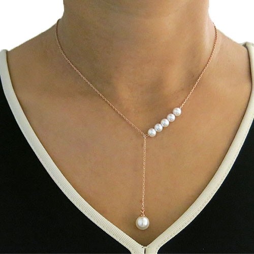 Pearl Drop YNecklace 3 Styles