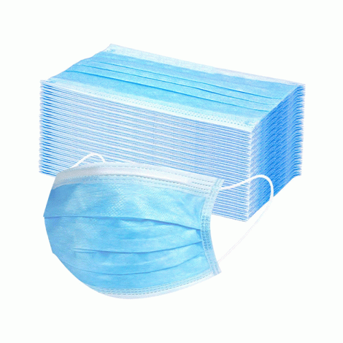 Disposable 3Ply NonMedical Face Masks with Elastic Earloops