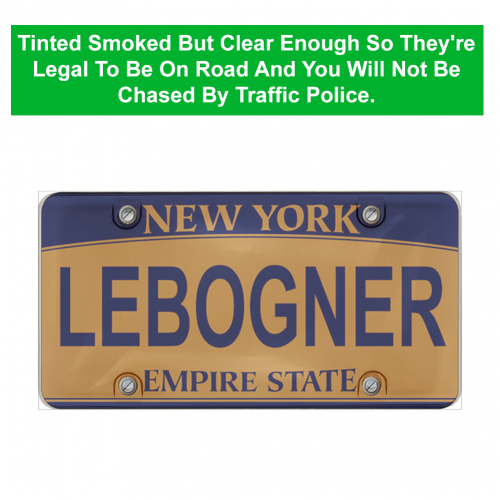 2 Pack Tinted License Plates Cover