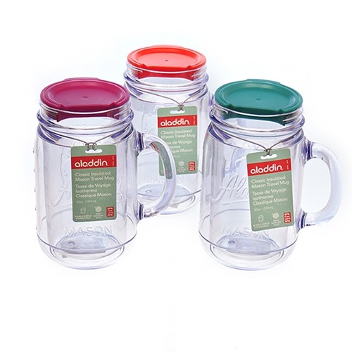 3 Pack: Aladdin Insulated Mason Travel Mug