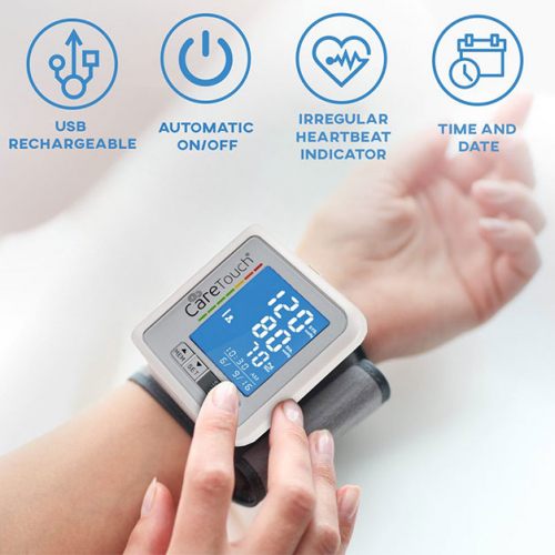 Rechargeable Blood Pressure Wrist Monitor