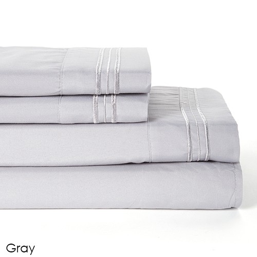 4 Piece Set Ultra Soft Egyptian Comfort Deep Pocket Brushed 1800