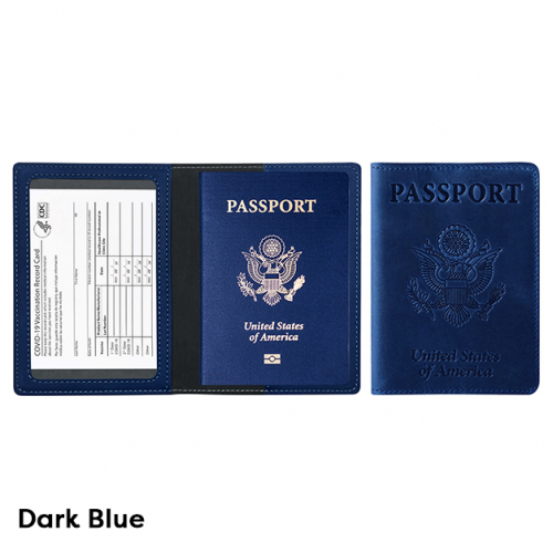 Leather Passport Holder with Card Protector 13 Colors